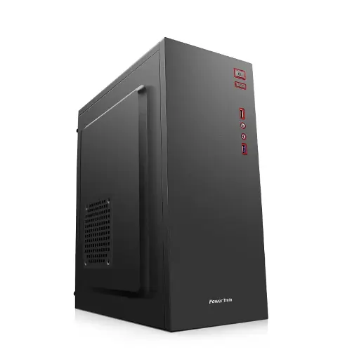 GeniouS ATX Midi Case Zwart Front USB & Sound - NO PSU