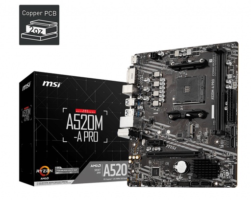 MSI AMD A520M-A PRO AM4 DDR4 